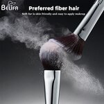 Makeup Brushes Manufacturer - OEM/ODM High-heeled Conical Gradient Silver Handle