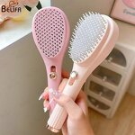 Self Cleaning Hair Brush Manufacturer - OEM/ODM New Retractable Anti-static Scalp