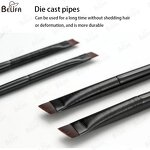 Eyebrow Brush Manufacturer - OEM Custom Soft Slanted Synthetic Angled Fine Brush