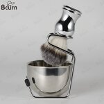 Shaving Brush Set Manufacturer - OEM/ODM Barber Vegan Grooming Stainless Steel
