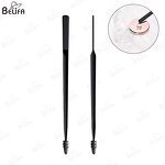 Brow Applicator Manufacturer - OEM Custom 2-in-1 Wax Spatula with Eyebrow Brush