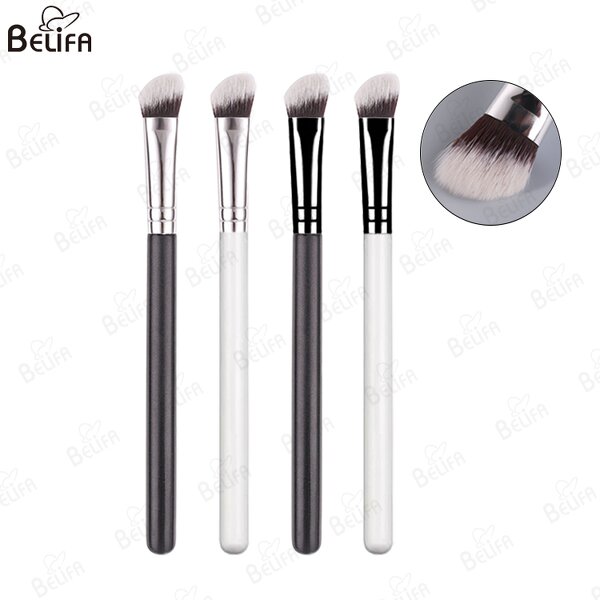 Concealer Brush Manufacturer - OEM/ODM New Round Head Professional Flat Synthetic