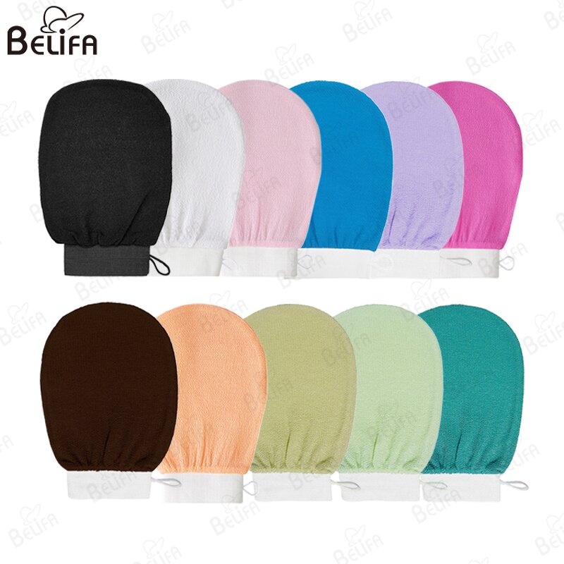 Bath Gloves Manufacturer - OEM/ODM Eco-friendly Spa White Body Mitt Scrub