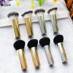 Foundation Brush Manufacturer - OEM/ODM Luxurious Simple Aluminum Handle Soft