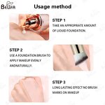 Foundation Brush Manufacturer - OEM/ODM Oblique Head Metal Short Handle Mini