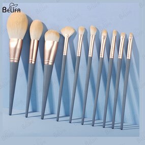 Makeup Brush Set Manufacturer - OEM/ODM Portable 10pcs Man Made Fibers Set