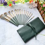 Makeup Brush Set Manufacturer - OEM/ODM Hot Selling Green 14pcs Professional Set