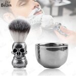 Shaving Brush Manufacturer - OEM/ODM Vintage Facial Clean 3D Skull with Bowl