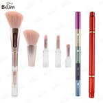 Makeup Brush Set Manufacturer - OEM/ODM Portable Four Heads with Eyelash Curler