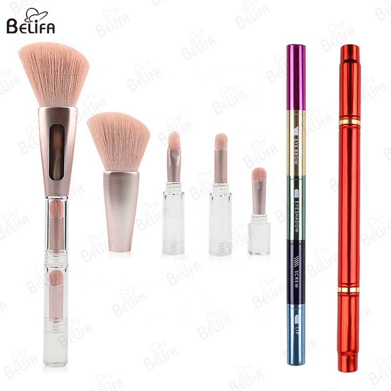 Makeup Brush Set Manufacturer - OEM/ODM Portable Four Heads with Eyelash Curler