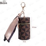 Lipstick Holder Bag Manufacturer - OEM/ODM New Designer Leather Keychain Cylinder