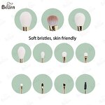 Makeup Brush Set Manufacturer - Wholesale 10 Pcs Crystal Goat Synthetic Hair Set