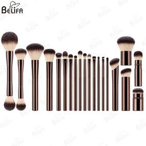 Makeup Brush Set Manufacturer - OEM Custom 20Pcs Cruelty Free Aluminium Handle