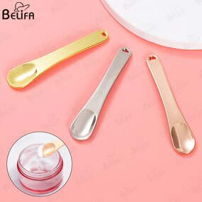 Face Cream Spoon Manufacturer - OEM Custom Zinc Alloy 6cm Eye Cream Spoon