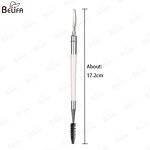 Eyebrow Brush Manufacturer - Wholesale Private Label Angled Double Ended 2 in 1