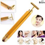 Facial Massager Manufacturer - Wholesale Custom T Shape 24k Golden Electric