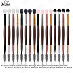 Eyelash Cleansing Brush Manufacturer - OEM/ODM Wood Dual Ended Foam Shampoo Brush