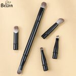 Eye Brush Set Manufacturer - OEM/ODM 6pcs Black Blending Blush Double-sided