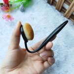 Foundation Brush Manufacturer - OEM/ODM New Toothbrush Type Black Bent Powder