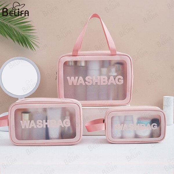 Cosmetic Bag Manufacturer - OEM Custom PVC Transparent Clear Zipper Organizer