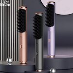 Hair Straightener Brush Manufacturer - OEM/ODM New Mini USB Charging Hot Comb