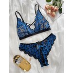 Vintage Lingerie Set Supplier - OEM Pink Floral Lace Lingerie