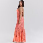 Lace Maxi Dress Manufacturer - OEM Backless Sleeveless Dress