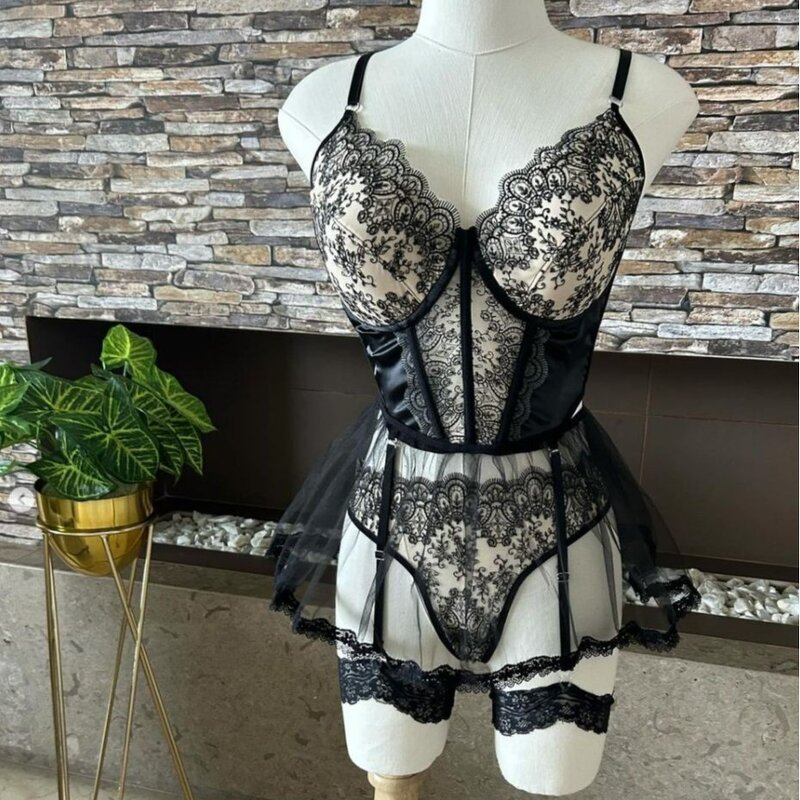 Transparent Nighty Supplier - OEM French Style Lingerie