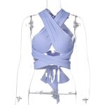 Tank Top Factory - OEM Halter Bandage Crop Top