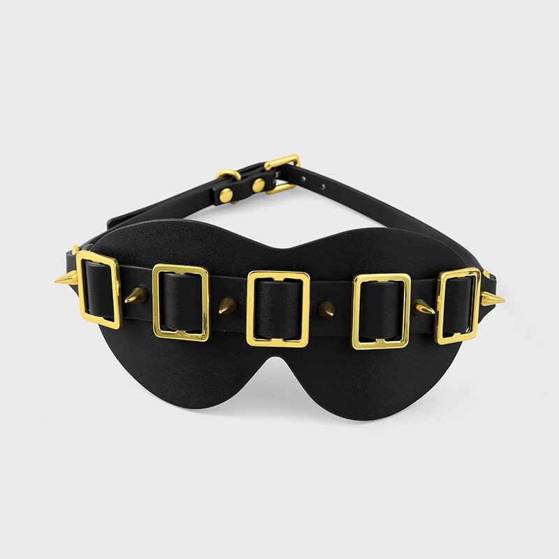 Leather Eye Mask Factory - OEM Rivet Bondage Mask