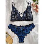 Vintage Lingerie Set Supplier - OEM Pink Floral Lace Lingerie