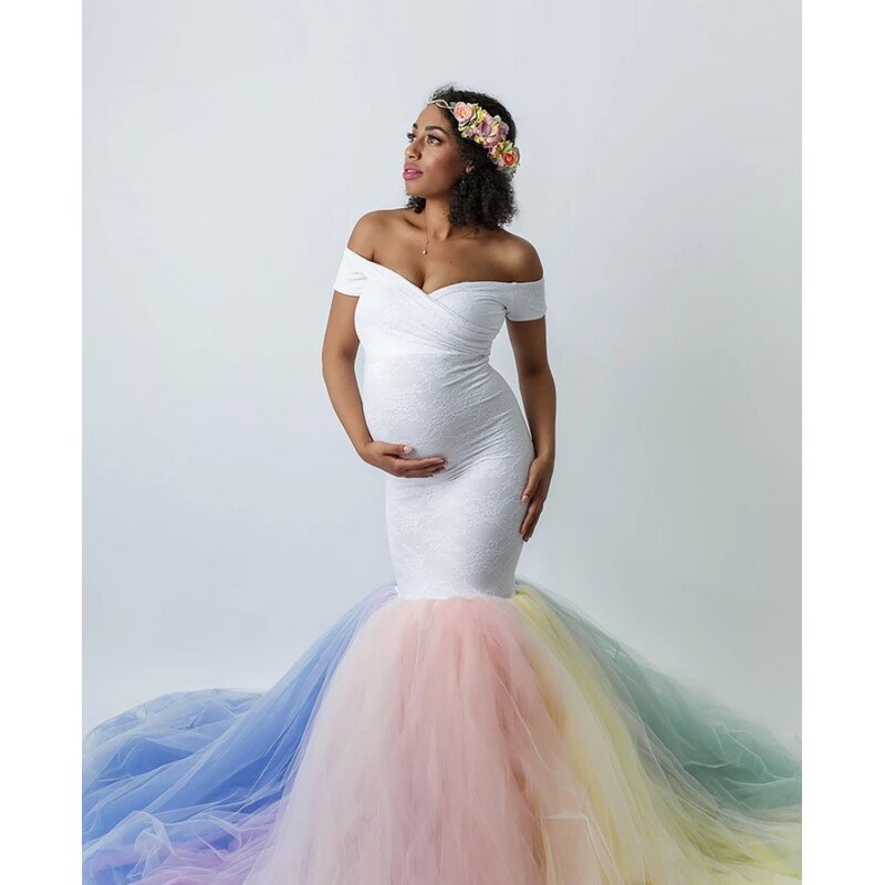 Mermaid Wedding Dress Manufacturer - OEM Colorful Mesh Dress
