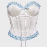 Satin Bustier Top Supplier - OEM Detachable Strap Lingerie