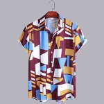 Men's Shirt Manufacturer - OEM Geometric Print Shirt