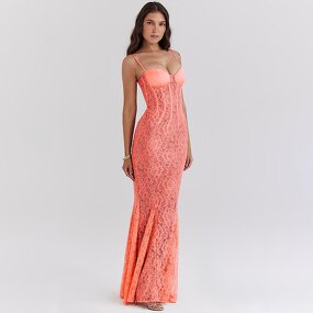 Lace Maxi Dress Manufacturer - OEM Backless Sleeveless Dress