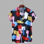 Men's Shirt Manufacturer - OEM Geometric Print Shirt