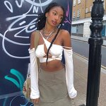 Crop Top Manufacturer - OEM Hollow Out Patchwork Top