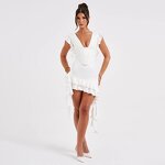 Satin Mini Dress Supplier - OEM Backless Party Dress