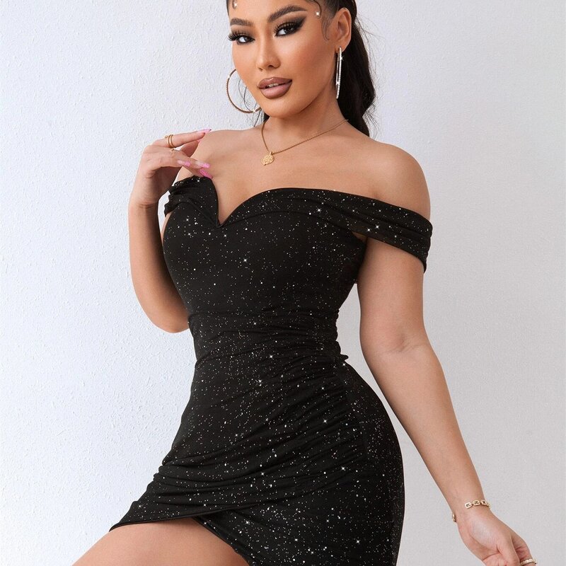 One-Shoulder Dress Factory - OEM Muslim Party Dress