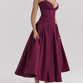 Strapless Long Dress Factory - OEM Maxi A Line Dress