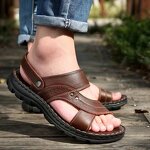 Leather Sandals Manufacturer - OEM/ODM 2025 Trendy Genuine Cowhide Summer