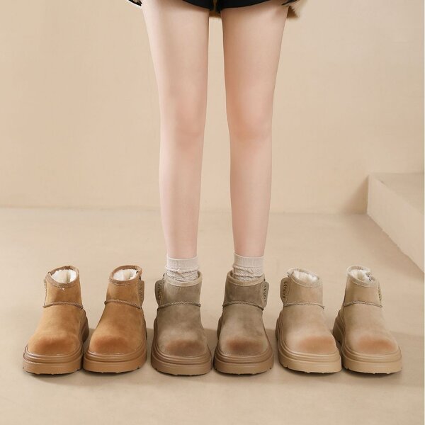 Women's Snow Boots Manufacturer - OEM Custom Winter Warm Plush Thick Sole