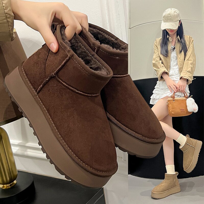 Women's Snow Boots Manufacturer - OEM Custom Winter Warm Plush Thick Sole