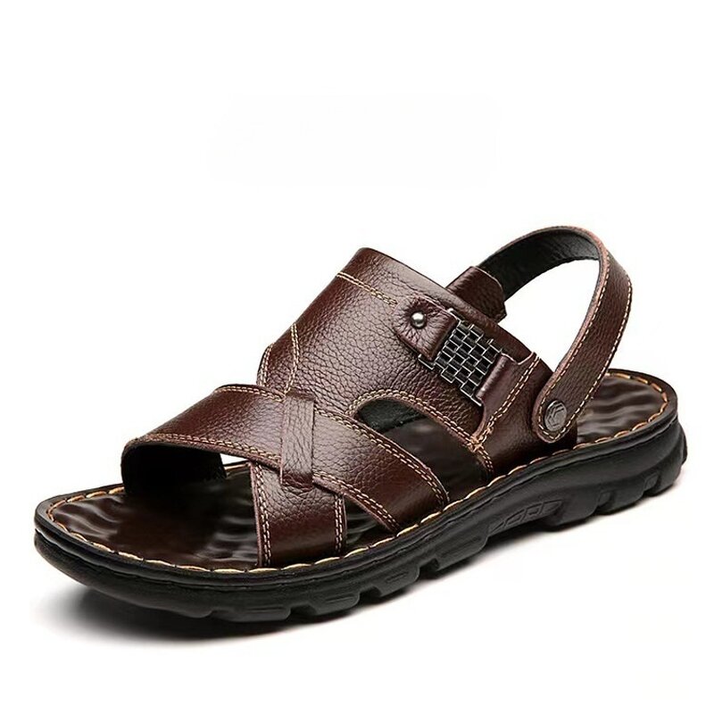 Leather Sandals Manufacturer - OEM/ODM 2025 Trendy Casual Genuine Large Size