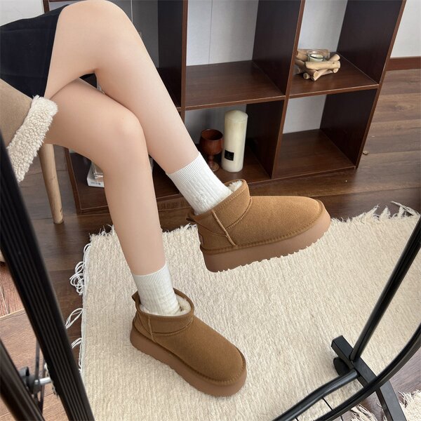 Women's Snow Boots Manufacturer - OEM Custom Winter Warm Plush Thick Sole