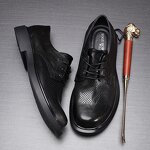 Leather Derby Shoes Manufacturer - OEM/ODM Genuine Cowhide Lace up Summer