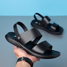 Men's Sandals Manufacturer - OEM/ODM 2025 Trendy Casual Cow Breathable Outdoor
