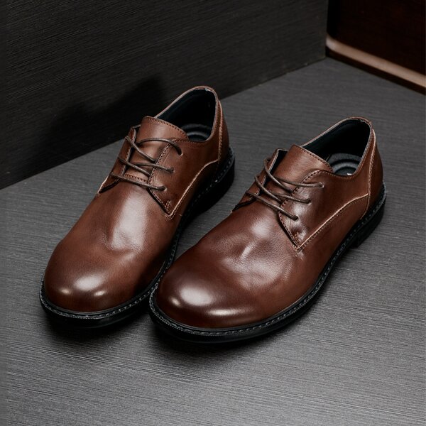 Leather Derby Shoes Manufacturer - OEM/ODM Genuine Cowhide Lace up Platform