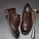 Oxford Shoes Manufacturer - OEM/ODM Men's Genuine Cowhide Leather Office