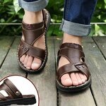 Leather Sandals Manufacturer - OEM/ODM 2025 Trendy Genuine Cowhide Summer